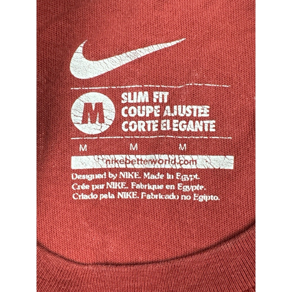 Nike Cristiano Ronaldo CR7 Soccer T Shirt Red Swoosh Football Mens Medium - Picture 10 of 12